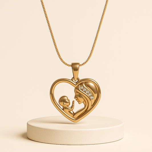 El amor más puro en un collar: madre e hijo en un solo latido
